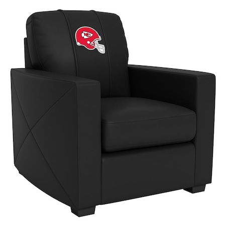 Dreamseat Silver Club Chair with Kansas City Chiefs Helmet Logo XZ7759002CHCDBK-PSNFL20072